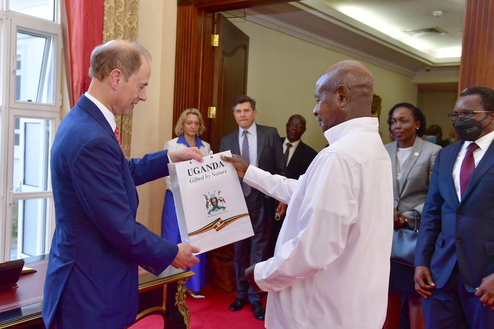 President Museveni Meets  His Royal Highness, Duke Of Edinburgh And Prince Edward