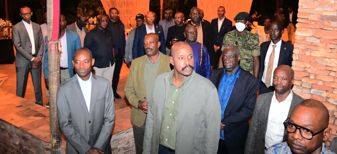 Gen Muhoozi Hosts Gen Mubarak Muganga At Ndere Cultural Center For A Dinner