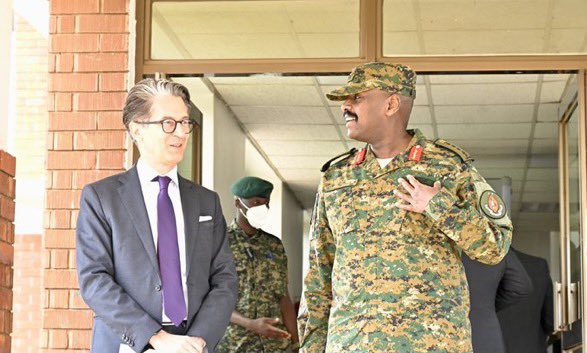 Gen Muhoozi Meets H.E Jan Sadek, The EU Ambassador To Uganda To Discuss Security Cooperation