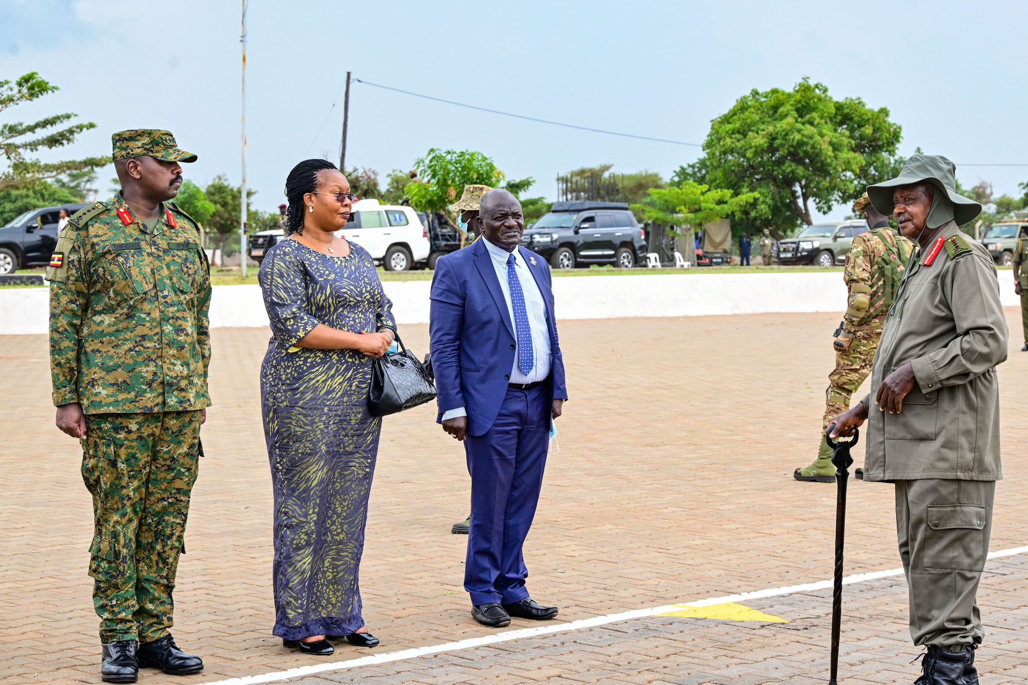 Gen Muhoozi Joins President Museveni To Pass Out 777 Cadet Officers