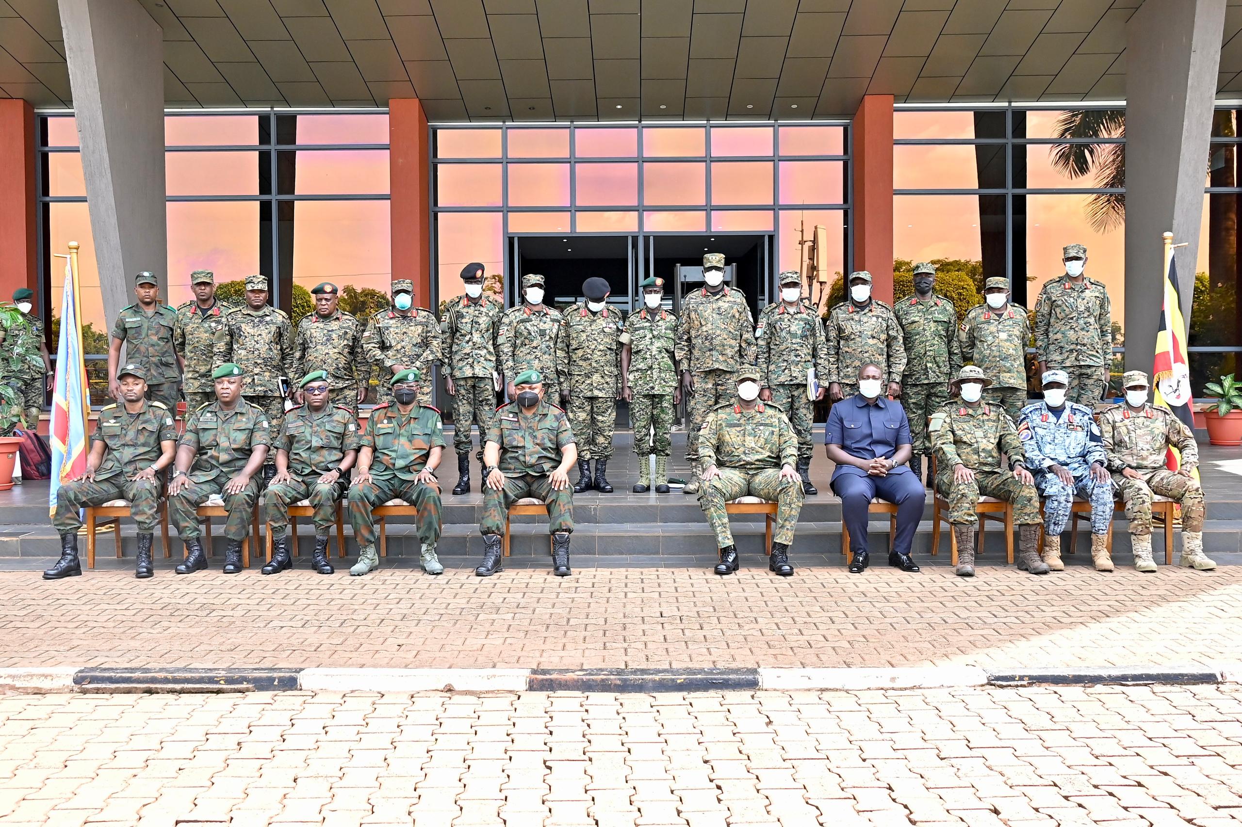 Gen Muhoozi, DRC’s Gen Songesa Discuss Regional Security